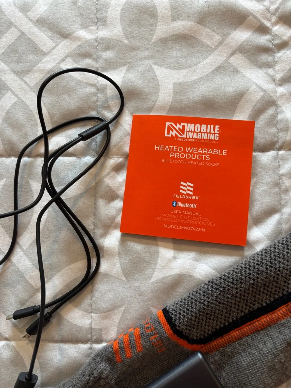 Mobile Warming Merino Wool Heated Socks